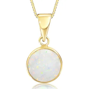 14K Gold Opal Pendant for Women - Solid Gold Pendant - Dainty Gold pendant - Gold Pendant - Everyday Pendant for Women - Gold Dainty Pendant for Women - Opal Jewelry