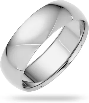 6mm Solid Gold Wedding Bands for Women or Men, 10k or 14k Gold Rings, Comfort Fit Womens and Mens Wedding Ring - Premium Collection from EWB