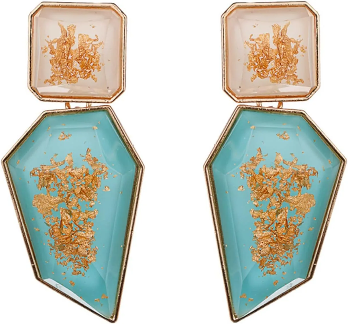 Acrylic Dangle Earrings for Women Statement Geometric Earrings Drop Earrings