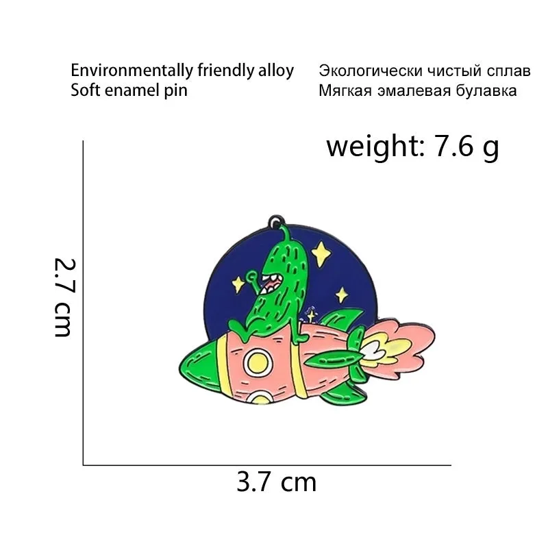 Cartoon Style Pin Animal Alloy Printing Unisex Brooches