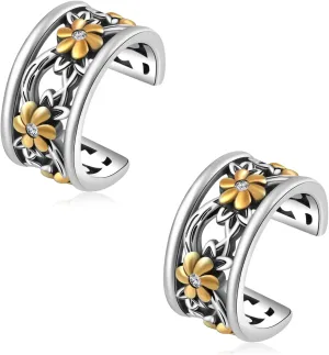 Cuff Earrings 925 Sterling Silver Ear Cuff Earrings Non-Piercing Fake Helix Cartilage Cuff Earrings Various Styles Ear Cuffs Fine Jewelry for Women