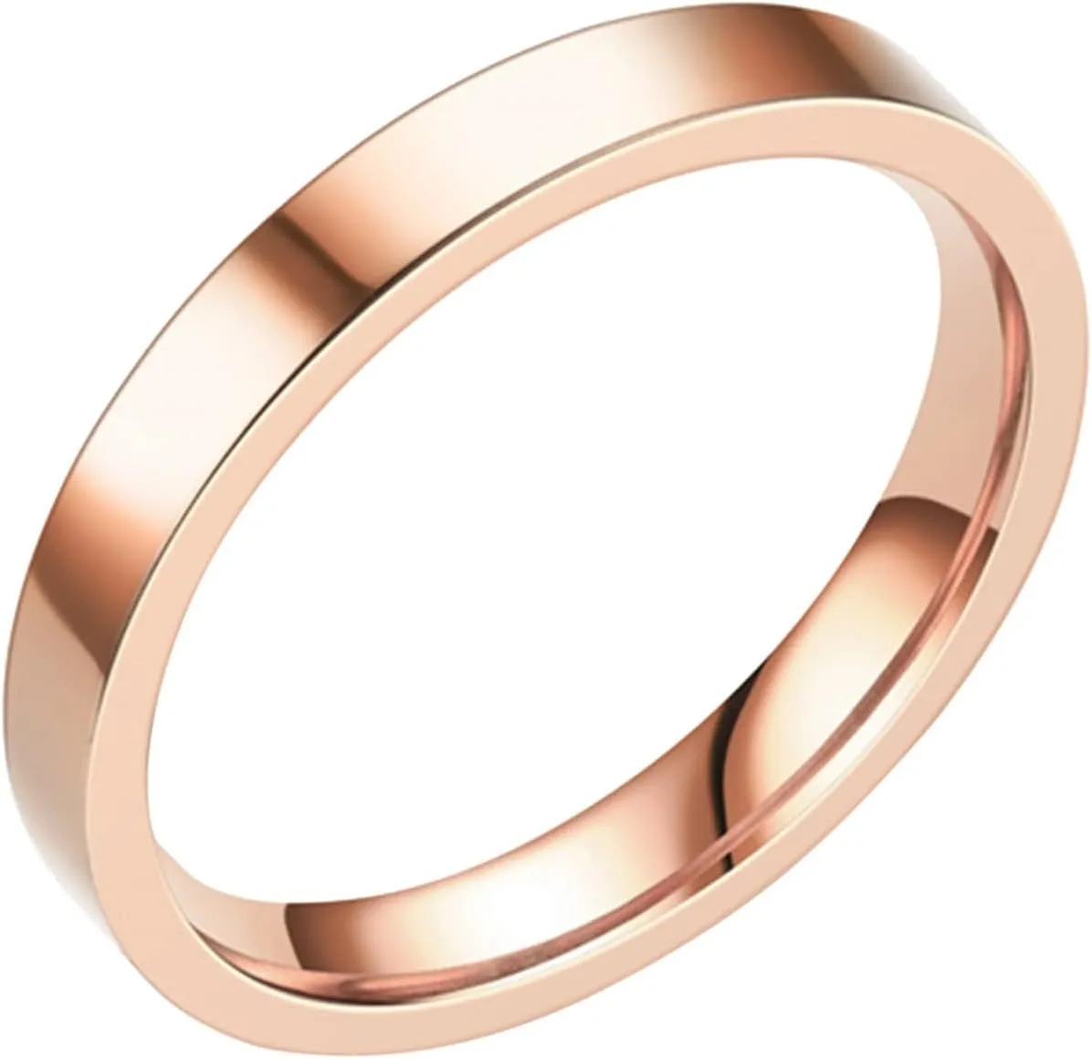 Dome Polished Midi Ring Simple for Men Women Wedding Classic Jewelry Stainless Steel Stackable Band Stacking Rings