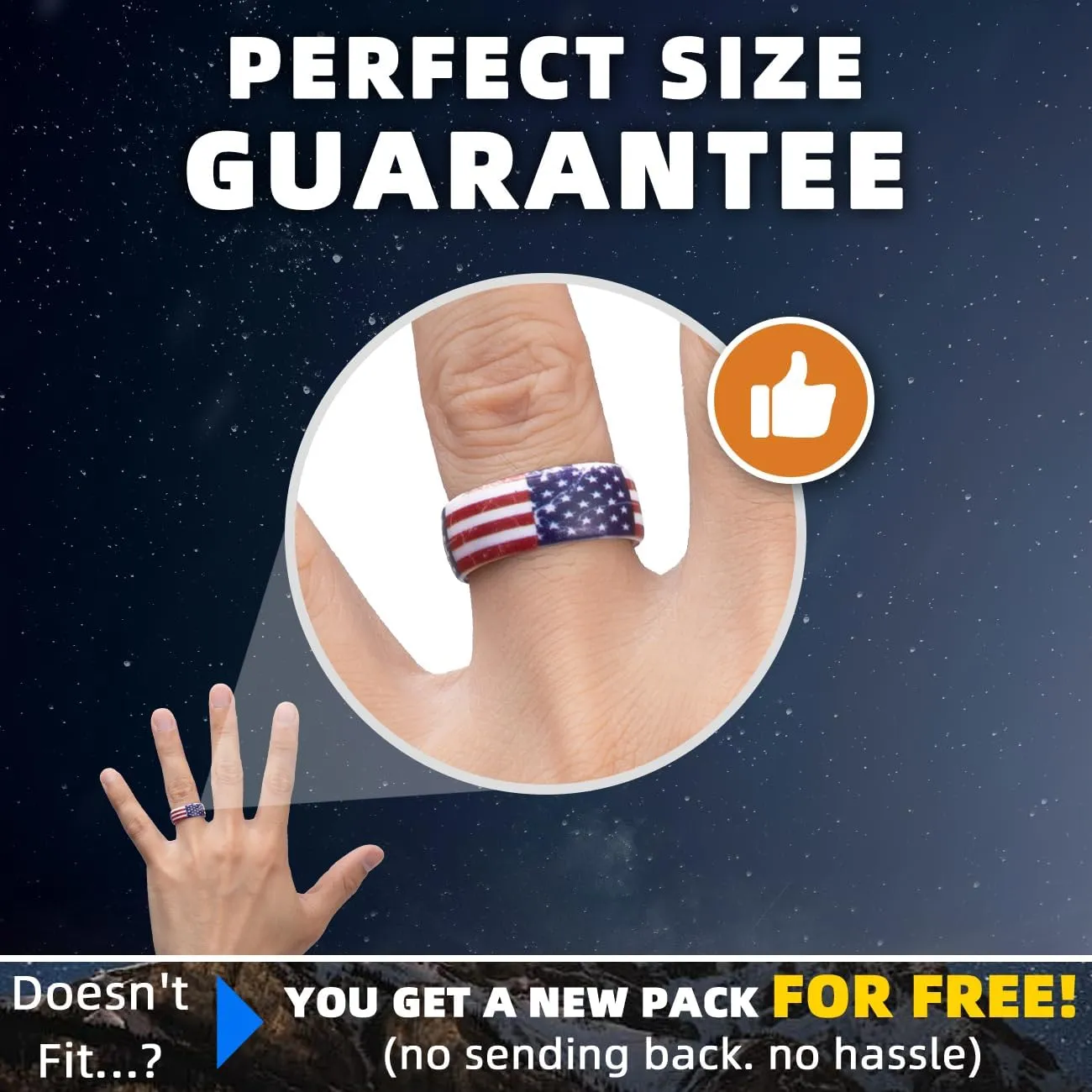 Egnaro Silicone Wedding Rings for Men, Breathable Printed Design Rubber Engagement Bands with Air Flow Grooves 8mm Wide 2mm Thick