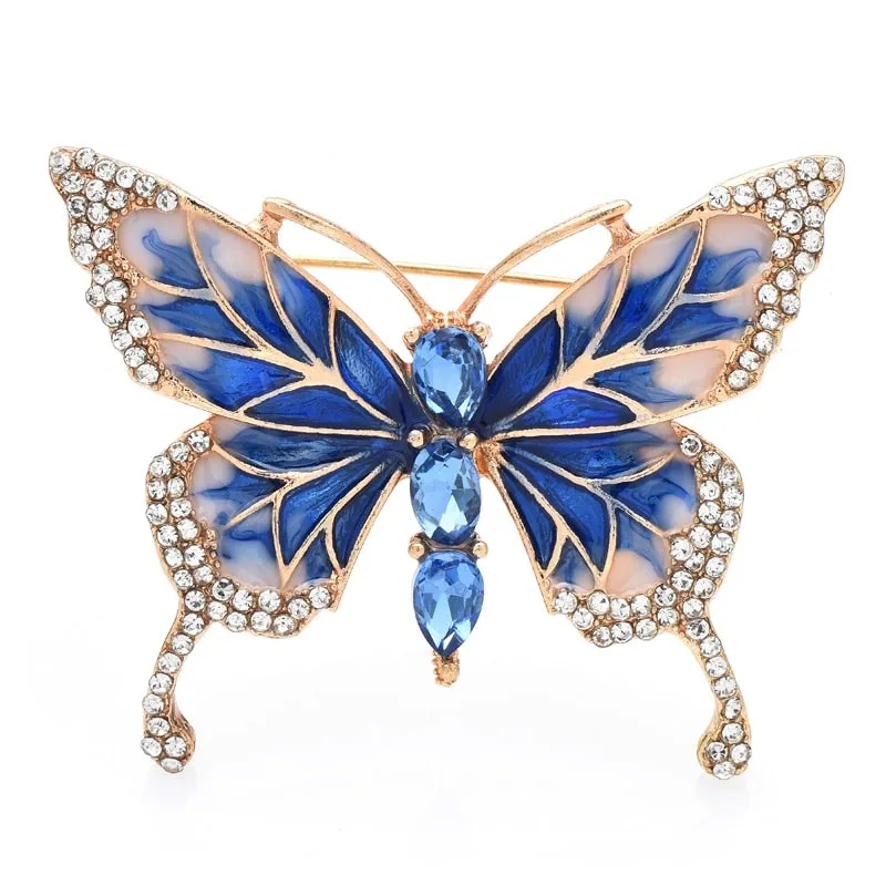Enamel Butterfly Brooches For Women