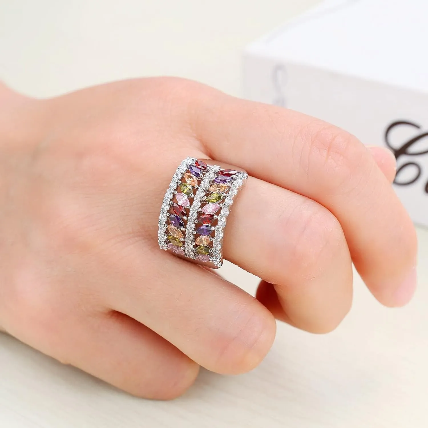 Engagement Rings for Women Knuckle Rings Round Wedding Band