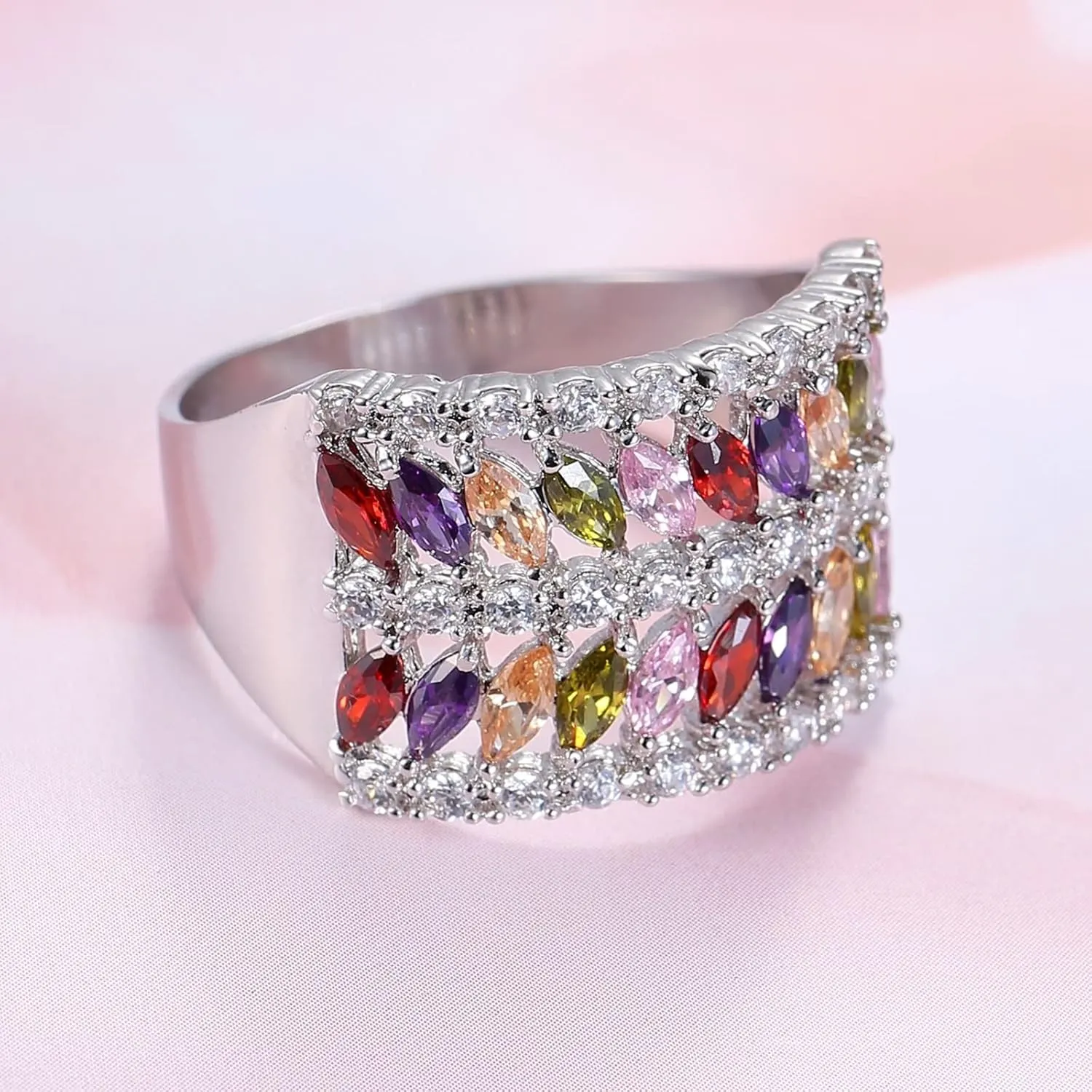 Engagement Rings for Women Knuckle Rings Round Wedding Band