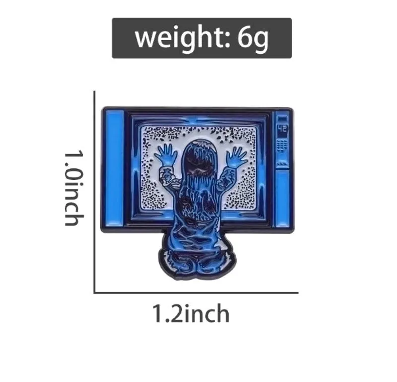 Funny Pin Cartoon Character Alloy Plating Unisex Brooches