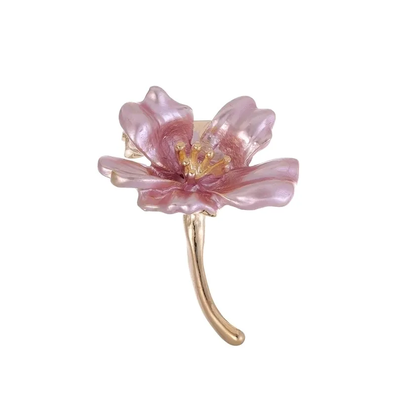 IG Style Simple Style Leaf Plant Flower Alloy Inlay Rhinestones Pearl Unisex Brooches
