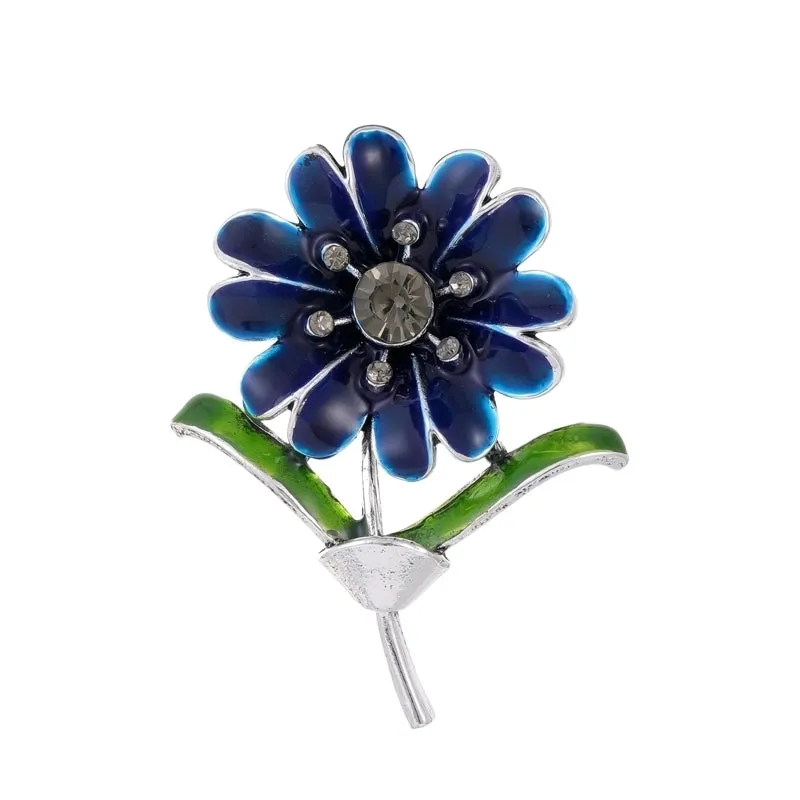 IG Style Simple Style Leaf Plant Flower Alloy Inlay Rhinestones Pearl Unisex Brooches