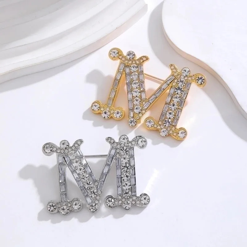 IG Style Simple Style Leaf Plant Flower Alloy Inlay Rhinestones Pearl Unisex Brooches