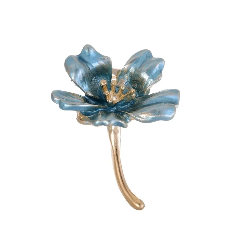 IG Style Simple Style Leaf Plant Flower Alloy Inlay Rhinestones Pearl Unisex Brooches