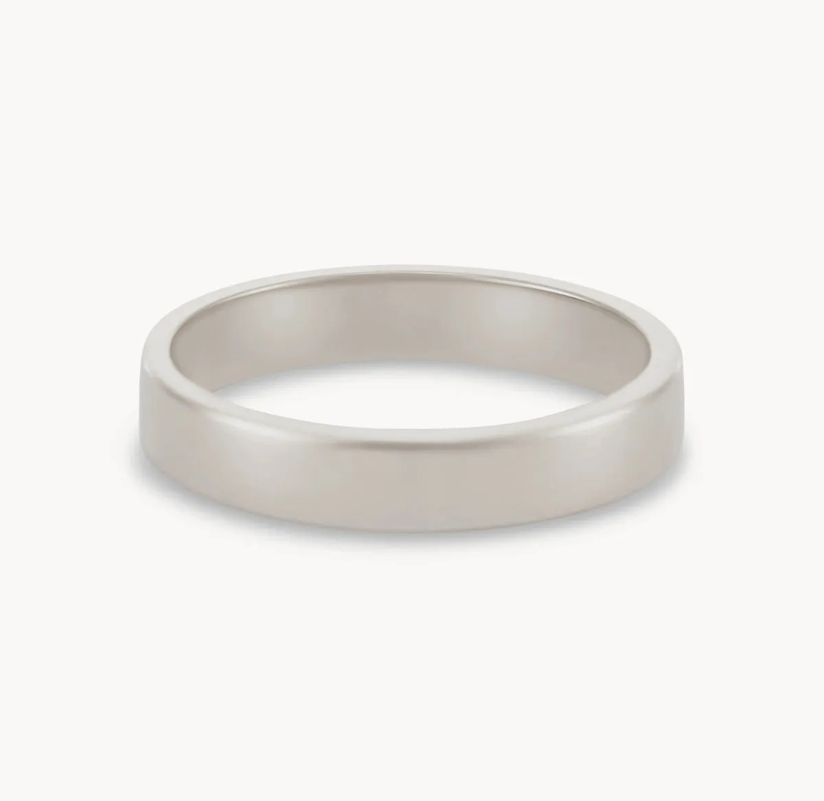 infinity love wedding band set of 2 polished - 14k white gold