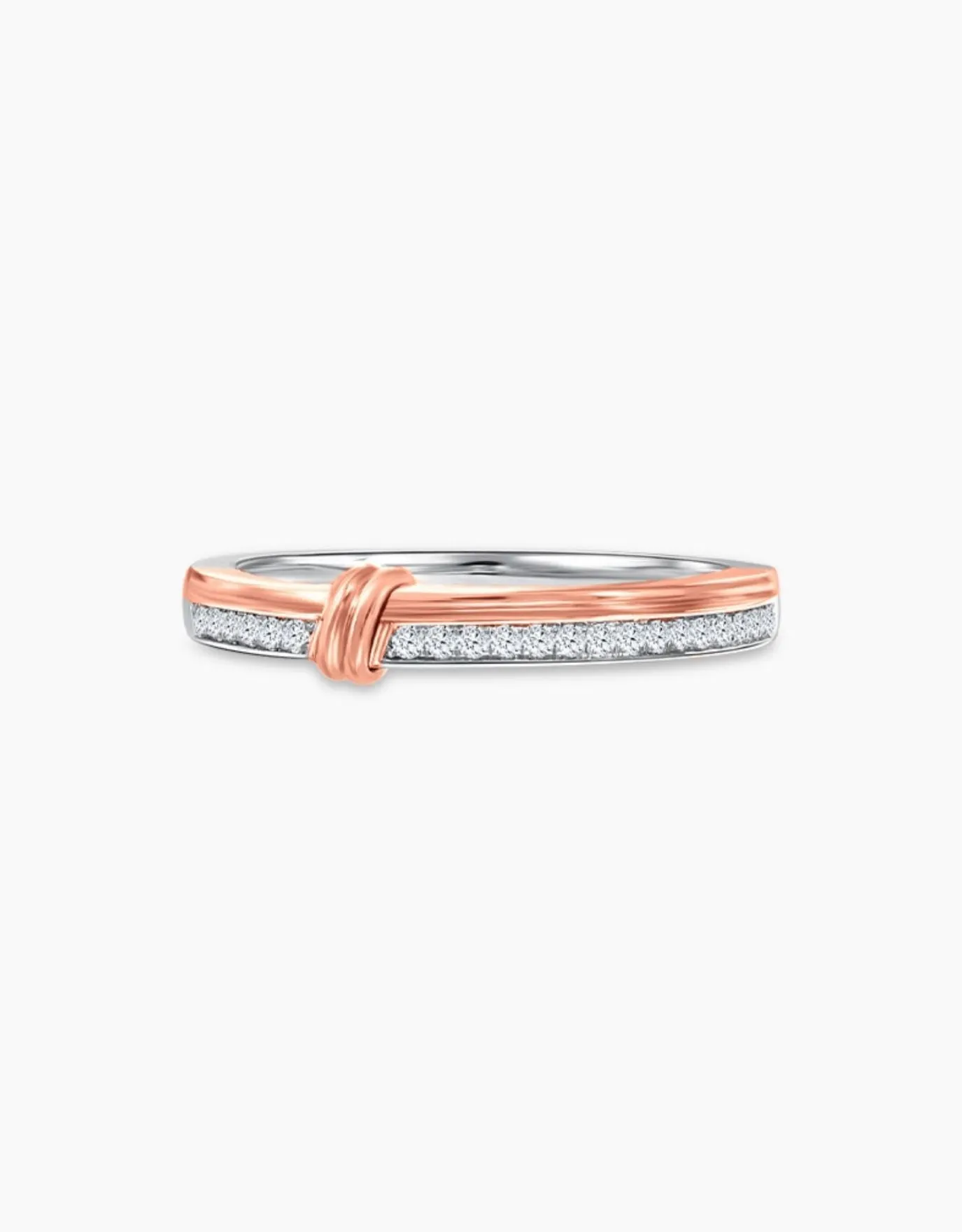 LVC Noeud Cariad Diamond Wedding Band
