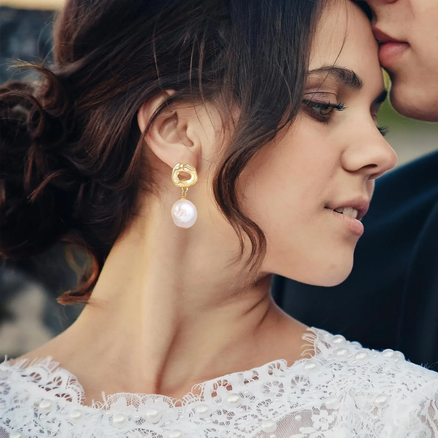 Pearl Drop Dangle Earrings - Freshwater Pearl Jewelry for Bride, Women & Girls - Box Packed