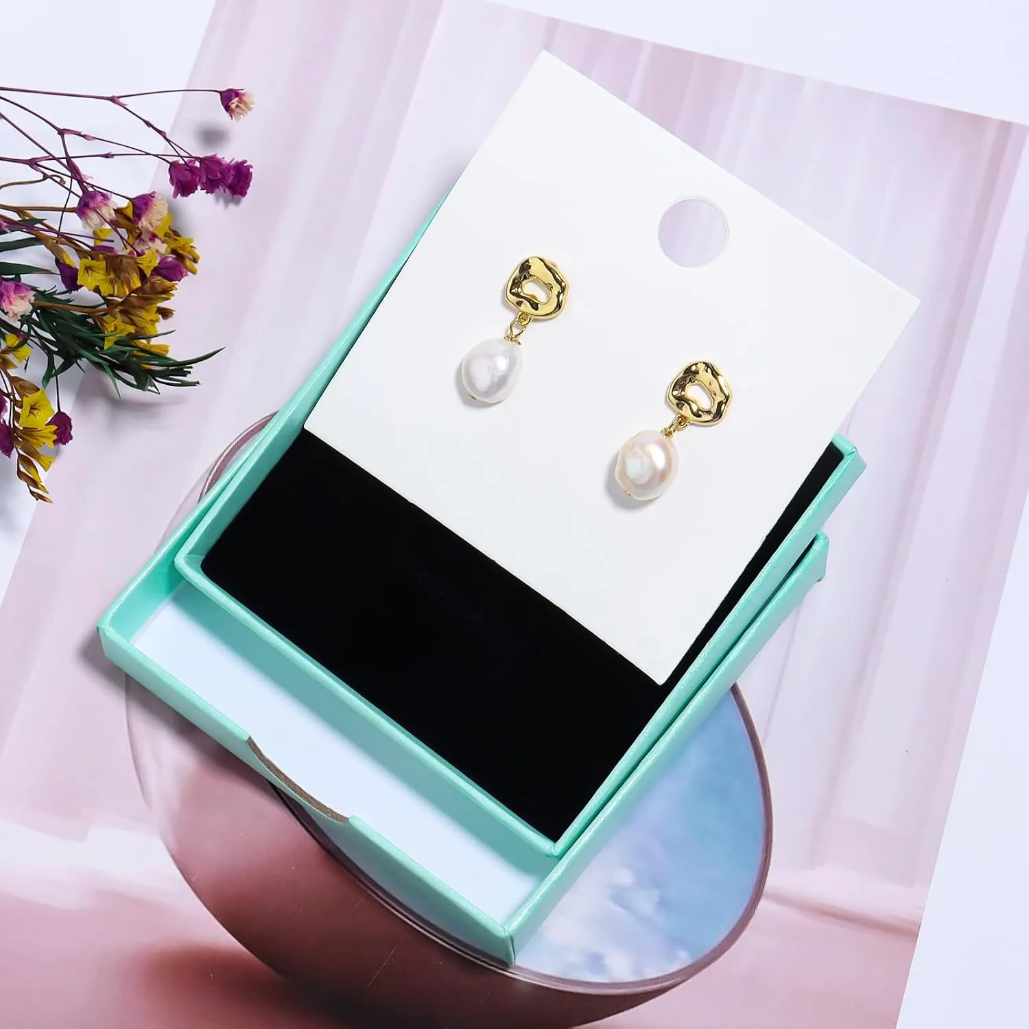 Pearl Drop Dangle Earrings - Freshwater Pearl Jewelry for Bride, Women & Girls - Box Packed