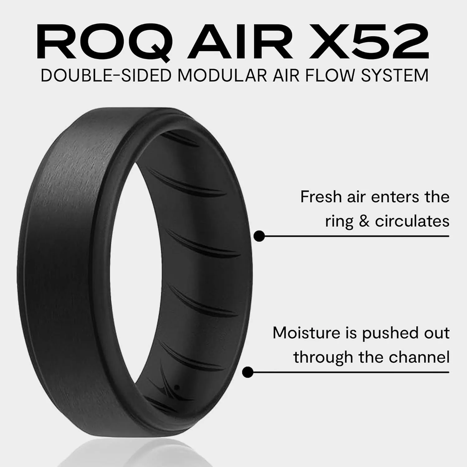 ROQ Silicone Rubber Wedding Ring for Men, Comfort Fit, Men's Wedding Band, Durable, Breathable Rubber Engagement Ring/Band, Step Edge, Multi Packs, Multi Colors