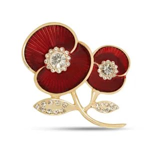 Stronger Together Poppy Brooch