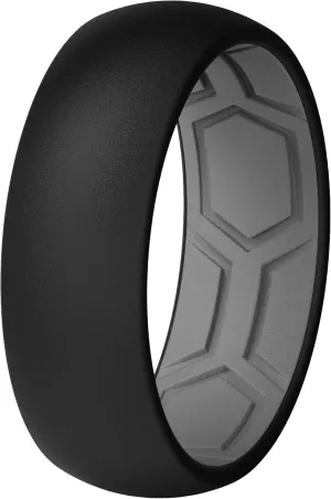 ThunderFit Unisex Silicone Wedding Rings - Rubber Engagement Bands, 1.8mm Thick, 8mm Wide